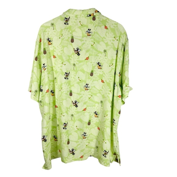 DISNEY PARKS by TOMMY BAHAMA Men's XXXL Green Short Sleeve Mini/Mickey Mouse - Picture 4 of 9